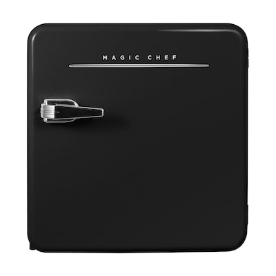 Magic Chef MCR16CHB 1.6-Cu. Ft. Retro Mini Fridge with Manual Defrost, Black