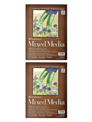Strathmore 400 Series Mixed Media Pad 9 in. x 12 in. 15 sheets [Pack of 2](PK2-462-109)