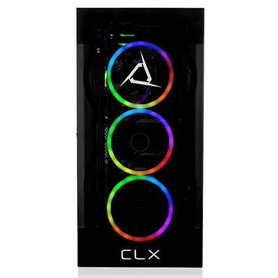CLX SET TGMSETRTU2B02BM Gaming Desktop Computer, AMD Ryzen 9 7900X, 32GB Memory, 1TB SSD, 4TB HDD