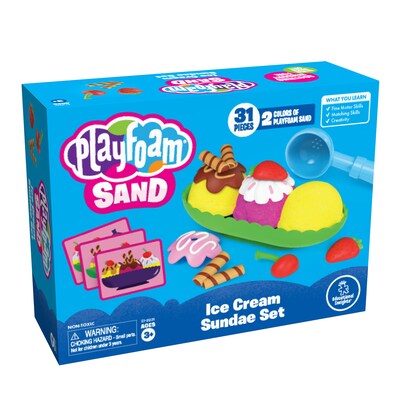 Educational Insights Playfoam Sand Ice Cream Sundae Set, 2 Colors Of Playfoam (EI-2231)