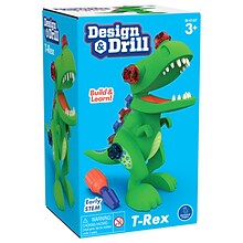 Educational Insights Design & Drill T-Rex STEM Toy, 13-Pieces (EI-4137)