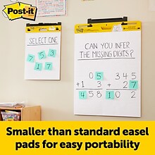 Post-it® Super Sticky Mini Easel Pad, 15 x 18, White, 20 Sheets (MMM577SS)