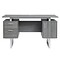 Techni Mobili 51.25W Modern Office Desk with Storage, Gray (RTA-7002-GRY)