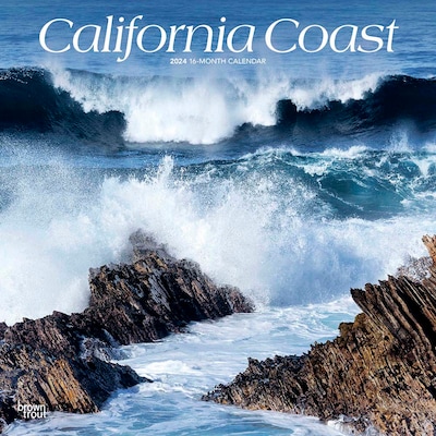 2024 BrownTrout California Coast 12 x 12 Monthly Wall Calendar (9781975462079)