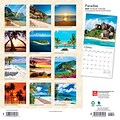 2024 BrownTrout Paradise 12 x 12 Monthly Wall Calendar (9781975464462)