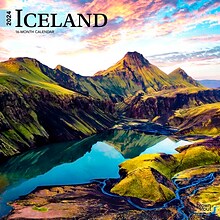 2024 BrownTrout Iceland 12 x 12 Monthly Wall Calendar (9781975467524)
