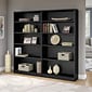 Bush Furniture Universal Tall 5 Shelf 72"H Bookcase, Classic Black, Set of 2 (UB003BL)