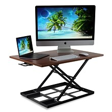 Mount-It! 32W Adjustable Standing Desk Converter, Brown (MI-7929-BRN)