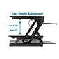 Mount-It! 36"W Manual Adjustable Standing Desk Converter, Black (MI-7955)