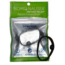 Darna NoMo Nausea Instant Relief Wristband, Set of 2, Large, Black (855168007039)