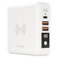 cellhelmet Multi-Charge Pro 8,000 mAh Power Bank and Qi Wireless Charger with 1 USB-C and 2 USB Outputs, White (CHQi-ALL)
