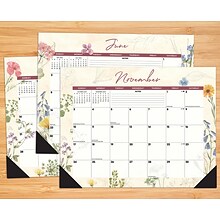 2024 Willow Creek Press Botanical Garden 2024 22 x 17 Large Monthly Deskpad Calendar (38741)