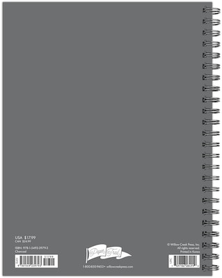 2024 Willow Creek Press Charcoal 6.5 x 8.5 Softcover Weekly Planner (39793)