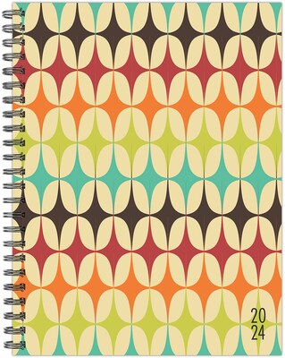 2024 Willow Creek Press Rad Retro 6.5 x 8.5 Spiral Softcover Weekly Planner (39380)