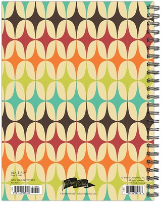 2024 Willow Creek Press Rad Retro 6.5" x 8.5" Spiral Softcover Weekly Planner (39380)