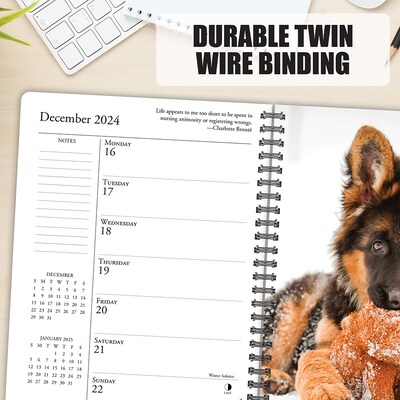 2024 Willow Creek Press What Dogs Teach Us Engagement Calendar, Weekly Planner 6.5" x 8.5" Spiral (37928)