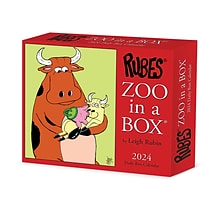 2024 Willow Creek Zoo In A Box 6 x 5.5 Daily Day-to-Day Calendar, Multicolor (36631)