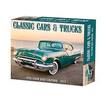 2024 Willow Creek Classic Cars & Trucks 6 x 5.5 Daily Day-to-Day Calendar, Multicolor (36266)