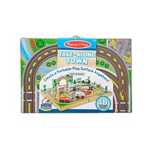 Melissa & Doug Take-Along Town with Take-Along Railroad