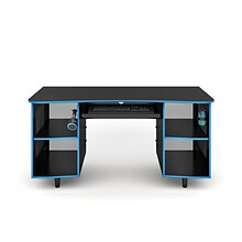 Whalen Emergent Gaming 60W Computer Desk, Black (SPUS-EGDB)