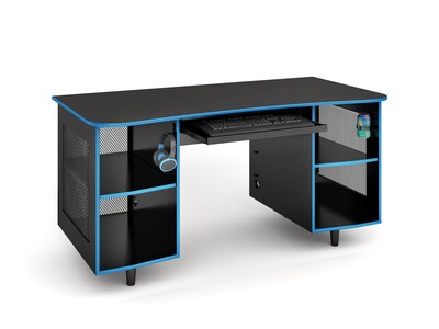 Whalen Emergent Gaming 60"W Computer Desk, Black (SPUS-EGDB)