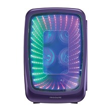 Frigidaire EFMIS179 Retro 6-Can Gaming Light-up Portable Beverage Mini Fridge, Purplehaze