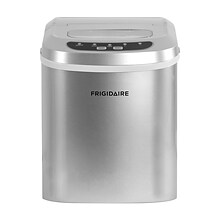 Frigidaire Portable Compact Ice Maker, Silver (EFIC102-SILVER)
