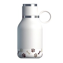 ASOBU Insulated Water Bottle with Removable Dog Bowl, 33 oz., White (ADNANASDB1W)