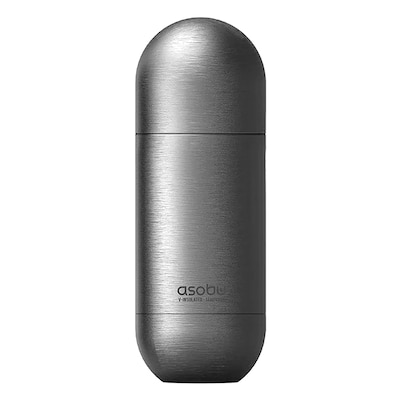 ASOBU Orb Stainless Steel Vacuum Insulated Water Bottle, 14 oz., Silver (ADNASBV30SIL)