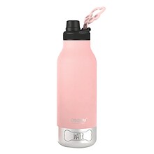ASOBU Buddy 3-in-1 Water Bottle with Removable Dog Bowl & Food Compartment, 32 oz., Pink (ADNASDB2P)