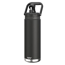 ASOBU Canyon Insulated Water Bottle with Full Hand Comfort Handle, 50 oz., Black (ADNATMF7BK)