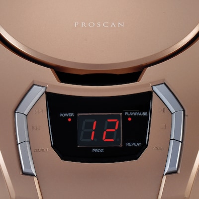 Proscan CD/Radio Boom Box, Champagne (PRCD261)