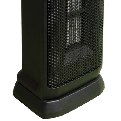 Comfort Glow 1,500-Watt-Max 5,120 BTU Portable Oscillating Ceramic Fan Tower Heater with Thermostat, Black (CEH625)