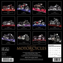 2024 Willow Creek Classic Motorcycles 12 x 12 Monthly Wall Calendar, Multicolor (33098)