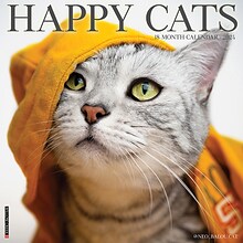 2024 Willow Creek Press Happy Cats 2024 Wall Calendar 12 x 12 (33869)