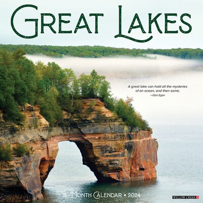 2024 Willow Creek Great Lakes 12 x 12 Monthly Wall Calendar, Multicolor (33791)