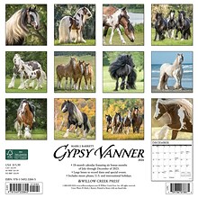 2024 Willow Creek Gypsy Vanner Horse 12 x 12 Monthly Wall Calendar, Multicolor (33845)