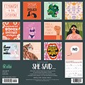 2024 Willow Creek Thats What She Said, Inspiring Women Quotes 12 x 12 Monthly Wall Calendar, Mult