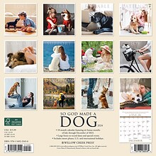 2024 Willow Creek So God Made a Dog 12 x 12 Monthly Wall Calendar, Multicolor (35450)