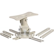 MustangAV MVPROJSPFLAT-W Projector Ceiling Mount, White