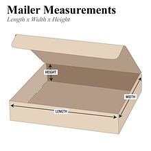 Literature Mailers, 9 x 6 1/2 x 1 3/4, Kraft, 50/Bundle (ML961K)