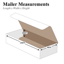 Partners Brand Corrugated Mailers, 10 x 7 x 4, White, 50/Bundle (M1074)