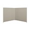 HON Verse 90-Degree Panel, 60H x 60W, Light Gray Finish, Gray Fabric (HONVERS906060)