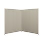 HON Verse 90-Degree Panel, 72"H x 60"W, Light Gray Finish, Gray Fabric (HONVERS907260)