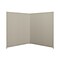HON Verse 90-Degree Panel, 72H x 60W, Light Gray Finish, Gray Fabric (HONVERS907260)