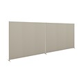 HON Verse In-Line Panel, 60H x 72W, Light Gray Finish, Gray Fabric (HONVERSIL6072)