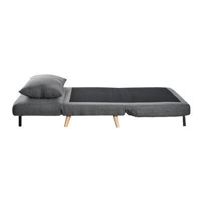 Flash Furniture Shaw Fabric Convertible Tri-Fold Sleeper Chair, Armless, Dark Gray (BOBSBS031DKGRY)