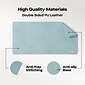 Mobile Pixels Inc. PU Leather Desk Mat, 31.5" x 15.75", Haze Blue (115-1001P05)