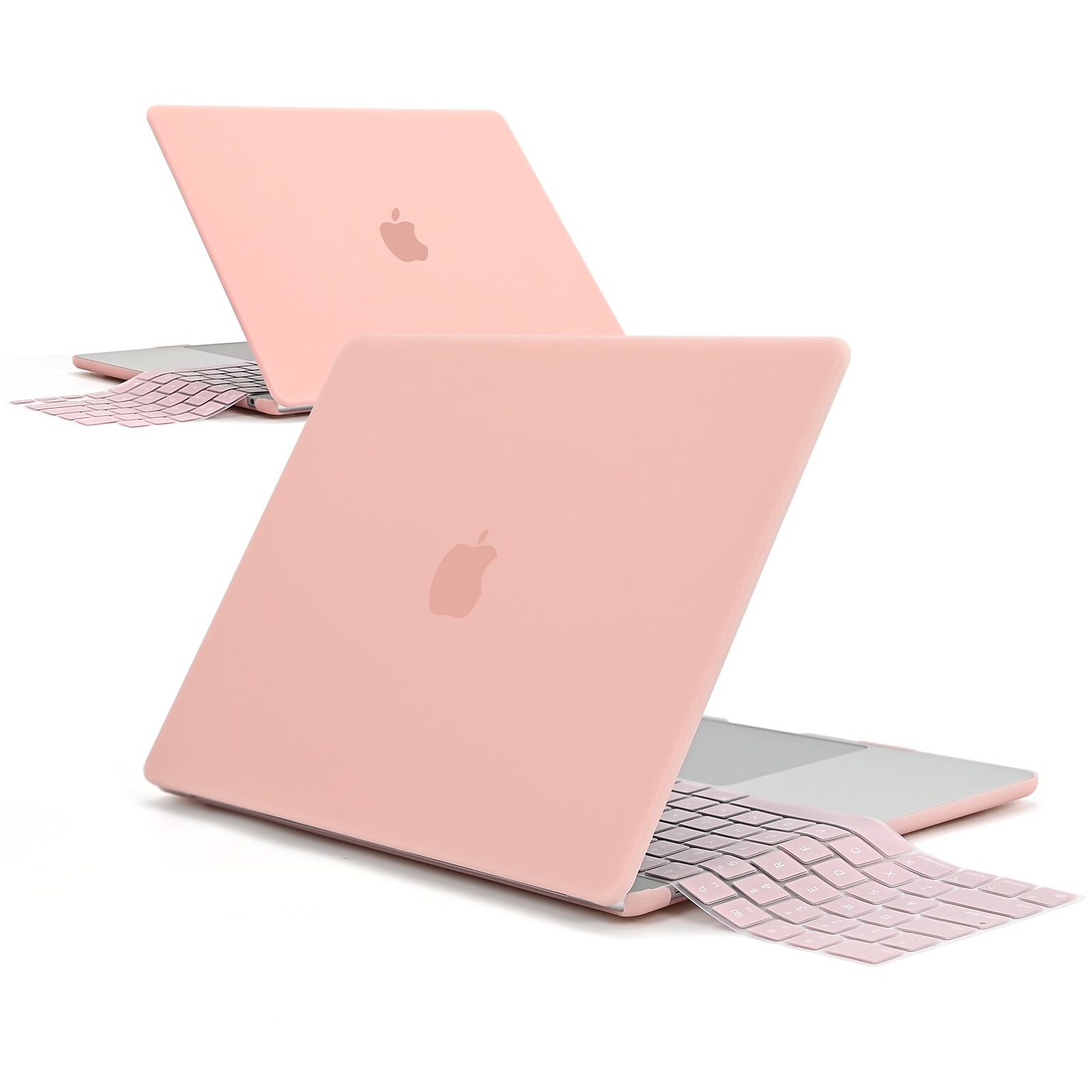 TechProtectus Hard-Shell Case/Keyboard Cover for Apple 15 Macbook Air 2023 M2, Rose Quartz (TP-RQ-MA15M2)