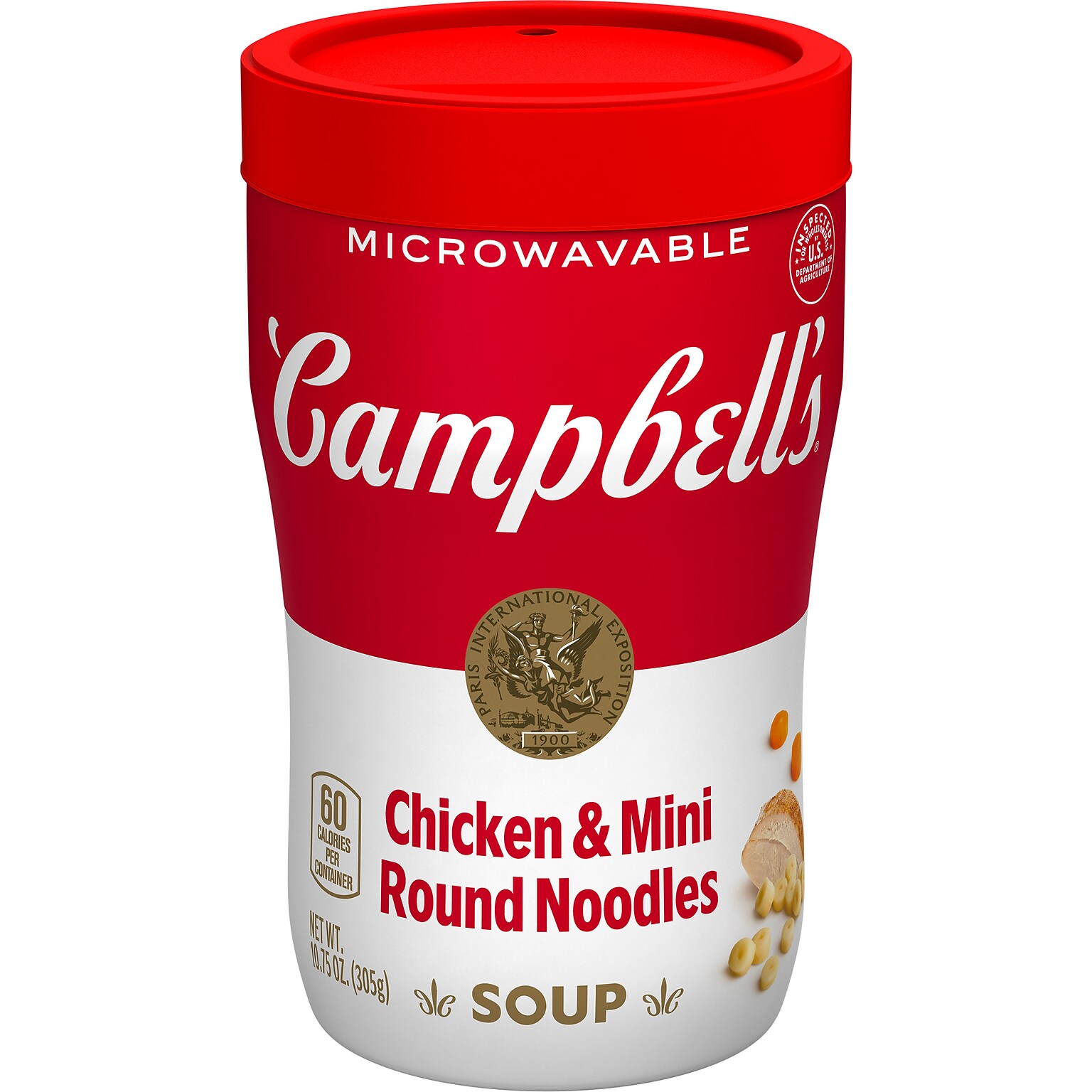Campbells Soup on the Go Chicken W/ Mini Noodles 10.75oz Cup, 8 count (351-00007)